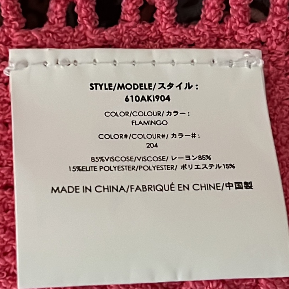Michael Kors Collection Hot Pink Crochet Midi Dress - Picture 13 of 15